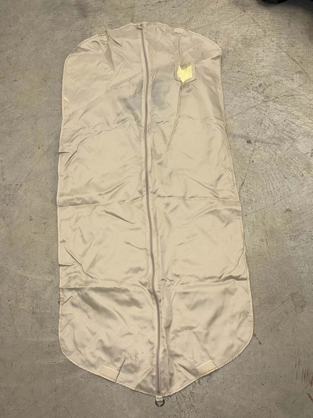 Vintage Burberry Prorsum Tan Nylon Garment Bag Dust Cover with Silver Knight Log
